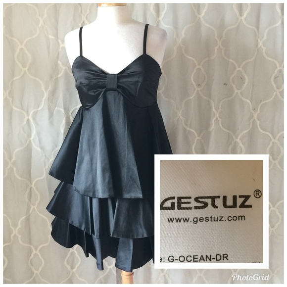 gestuz black dress